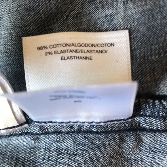 Anne Klein blue mostly cotton jacket/shirt size L - Picture 5 of 5